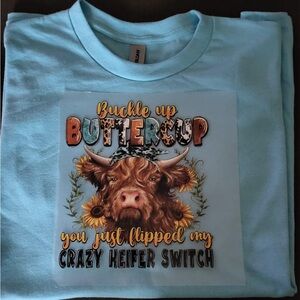 Cow print shirt that we can put on any color and size of shirt you want you.